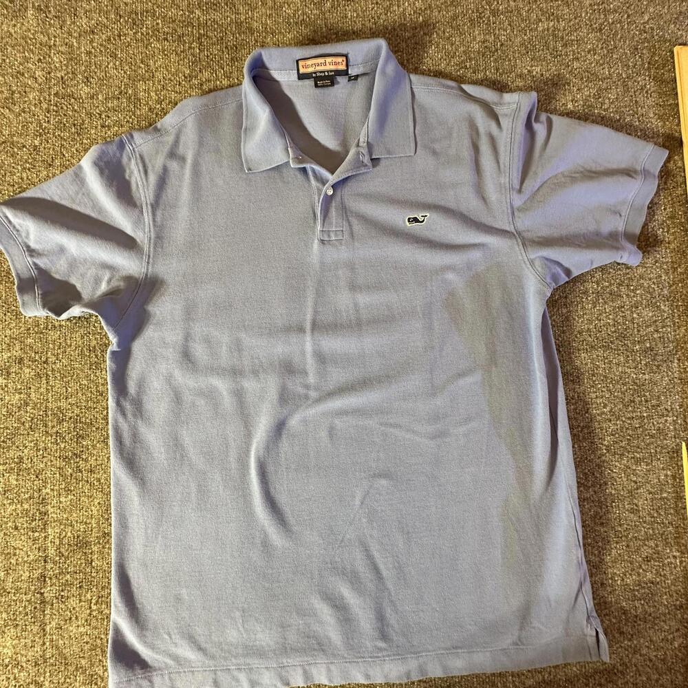Vineyard Vines Men's Blue Polo Shirt‎ - Size M